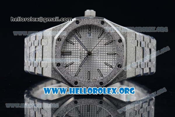 Audemars Piguet Royal Oak 41MM Asia Automatic Steel Case with White Dial and Steel Bracelet (EF) - Click Image to Close